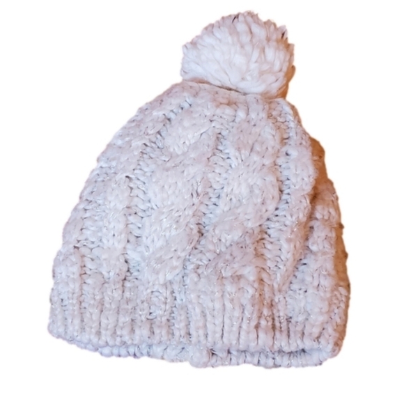 Bundle of 3 Girls Winter Hats Blue White Black 6-12 Months - Picture 12 of 12